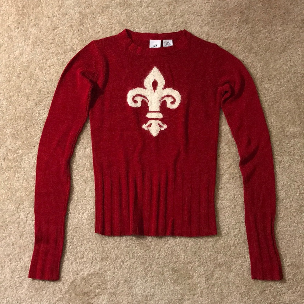 A|X Armani Exchange Red Sweater